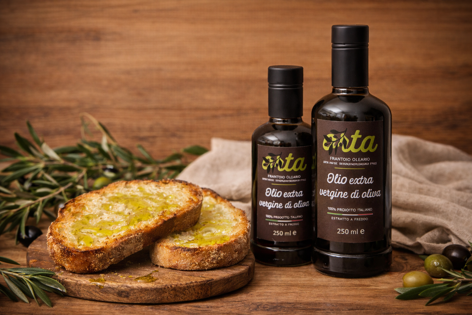 Olio in bottiglia