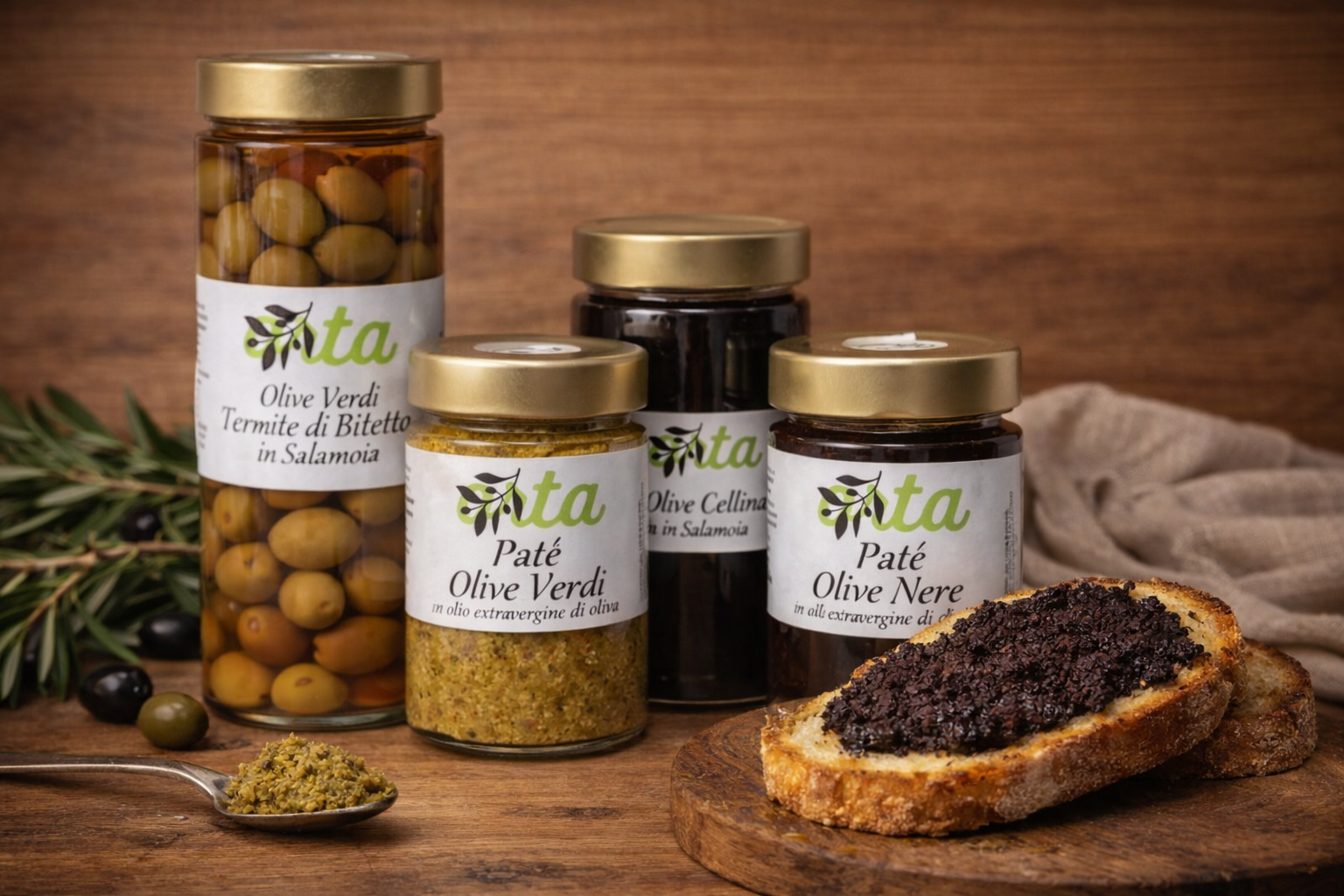 Olive in Salamoia e Paté