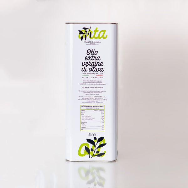 Olio EVO in latta da 5 litri