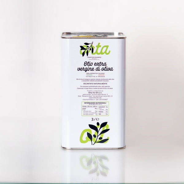 Olio EVO in latta da 3 litri